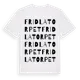 White t-shirt med Fridlatorpet ordlek t-shirt