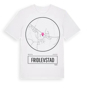 Fridlevstad t-shirt – ekologisk bomull t-shirt från Pinshirt