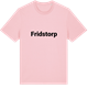 Pink Cotton t-shirt med Fridstorp fetstil t-shirt