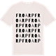 Vintage White t-shirt med Froarp ordlek t-shirt