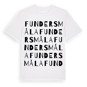 Fundersmåla ordlek t-shirt – ekologisk bomull t-shirt från Pinshirt