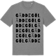 Mid Heather Gray t-shirt med Gäddegöl ordlek t-shirt