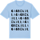Blue Soul t-shirt med Gagnekulla ordlek t-shirt