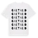White t-shirt med Galtalid ordlek t-shirt