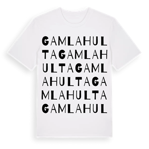 Gamla Hulta ordlek t-shirt – ekologisk bomull t-shirt från Pinshirt