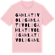 Pink Cotton t-shirt med Gamla Tivoli ordlek t-shirt