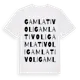 White t-shirt med Gamla Tivoli ordlek t-shirt