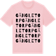 Pink Cotton t-shirt med Gängletorp ordlek t-shirt