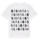 White t-shirt med Gåsamåla ordlek t-shirt