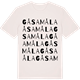 Vintage White t-shirt med Gåsamåla ordlek t-shirt