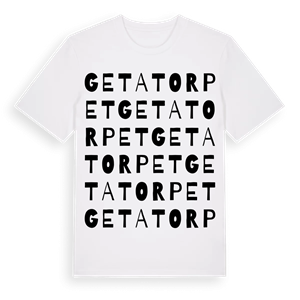 Getatorpet ordlek t-shirt – ekologisk bomull t-shirt från Pinshirt
