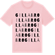 Pink Cotton t-shirt med Gillabro ordlek t-shirt