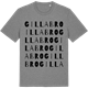 Mid Heather Gray t-shirt med Gillabro ordlek t-shirt