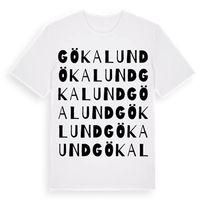 Gökalund ordlek t-shirt – ekologisk bomull t-shirt från Pinshirt