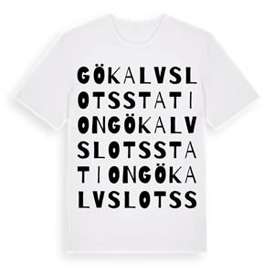 Gökalvs lotsstation ordlek t-shirt – ekologisk bomull t-shirt från Pinshirt