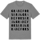 Mid Heather Gray t-shirt med Granefors bruk ordlek t-shirt