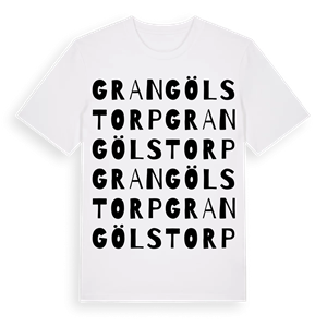 Grangölstorp ordlek t-shirt – ekologisk bomull t-shirt från Pinshirt