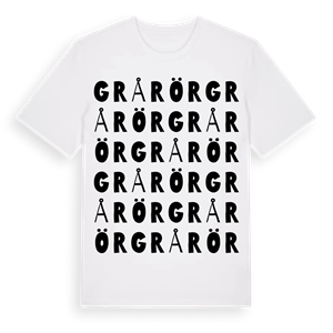 Grårör ordlek t-shirt – ekologisk bomull t-shirt från Pinshirt