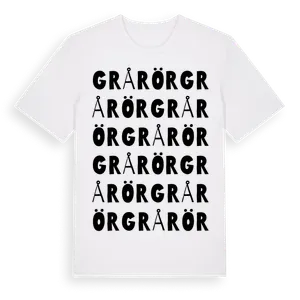 Grårör ordlek t-shirt – ekologisk bomull t-shirt från Pinshirt