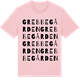 Pink Cotton t-shirt med Grebbegården ordlek t-shirt