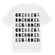 White t-shirt med Grebbegården ordlek t-shirt