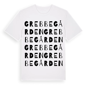 Grebbegården ordlek t-shirt – ekologisk bomull t-shirt från Pinshirt
