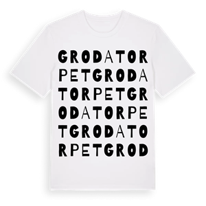 Grodatorpet ordlek t-shirt – ekologisk bomull t-shirt från Pinshirt