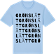 Blue Soul t-shirt med Grönslätt ordlek t-shirt
