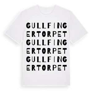 Gullfingertorpet ordlek t-shirt – ekologisk bomull t-shirt från Pinshirt