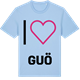 Blue Soul t-shirt med Jag älskar Guö t-shirt stort tryck