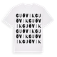 White t-shirt med Guövik ordlek t-shirt