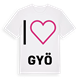 Jag älskar Gyö t-shirt stort tryck