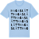 Blue Soul t-shirt med Hagaslätt ordlek t-shirt