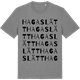Mid Heather Gray t-shirt med Hagaslätt ordlek t-shirt