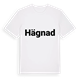 White t-shirt med Hägnad fetstil t-shirt