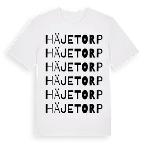 Häjetorp ordlek t-shirt – ekologisk bomull t-shirt från Pinshirt