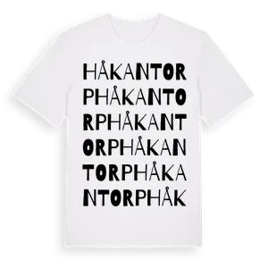 Håkantorp ordlek t-shirt – ekologisk bomull t-shirt från Pinshirt