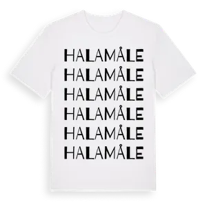 Halamåle ordlek t-shirt – ekologisk bomull t-shirt från Pinshirt