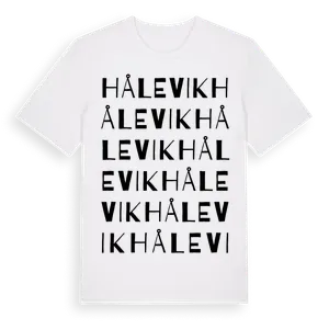 Hålevik ordlek t-shirt – ekologisk bomull t-shirt från Pinshirt