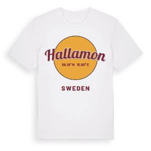 Hallamon cirkel t-shirt – ekologisk bomull t-shirt från Pinshirt