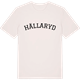 Vintage White t-shirt med Hällaryd böjd t-shirt