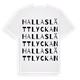 Hallaslättlyckan ordlek t-shirt