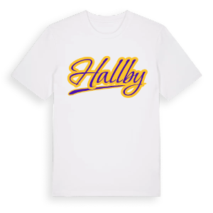 Hallby baseball t-shirt – ekologisk bomull t-shirt från Pinshirt