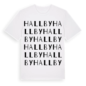 Hallby ordlek t-shirt – ekologisk bomull t-shirt från Pinshirt