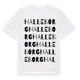White t-shirt med Halleborg ordlek t-shirt