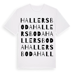 Hallersboda ordlek t-shirt – ekologisk bomull t-shirt från Pinshirt