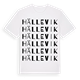 White t-shirt med Hällevik ordlek t-shirt