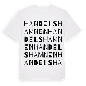 Handelshamnen ordlek t-shirt – ekologisk bomull t-shirt från Pinshirt