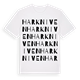 White t-shirt med Harkniven ordlek t-shirt