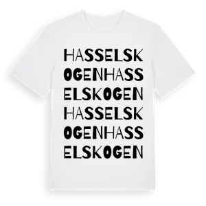 Hasselskogen ordlek t-shirt – ekologisk bomull t-shirt från Pinshirt